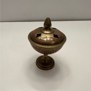 Vintage Brass Incense Holder from India